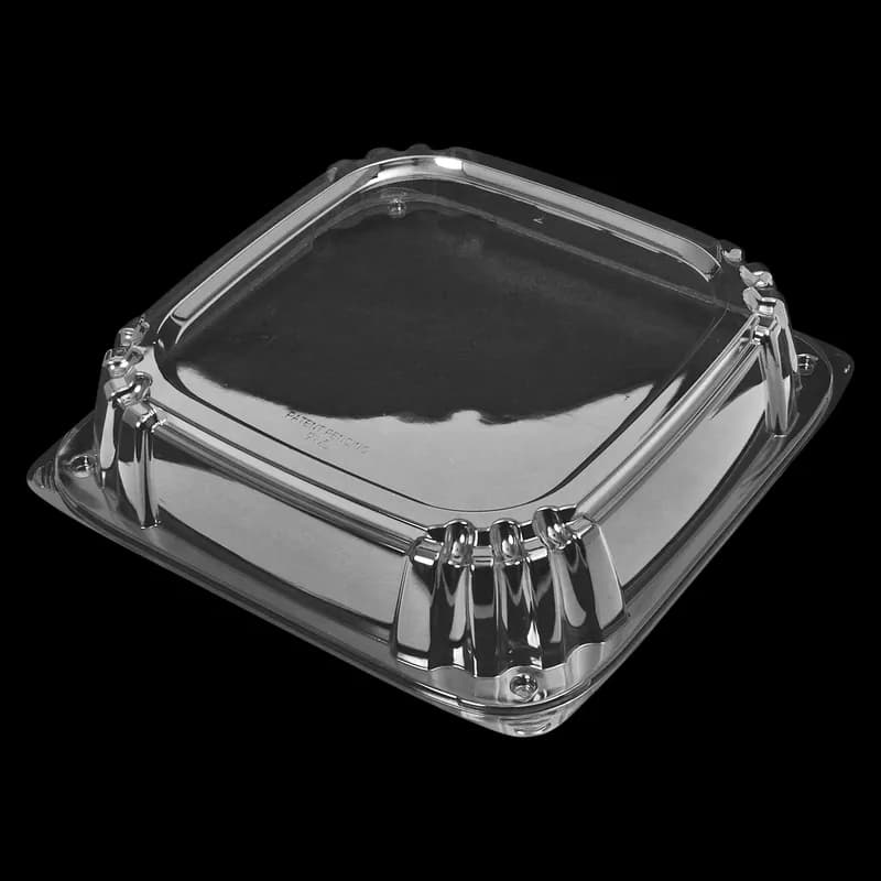 Victoria Bay Serving Tray Base & Lid Combo 12X12 IN PET Clear Square 25/Case