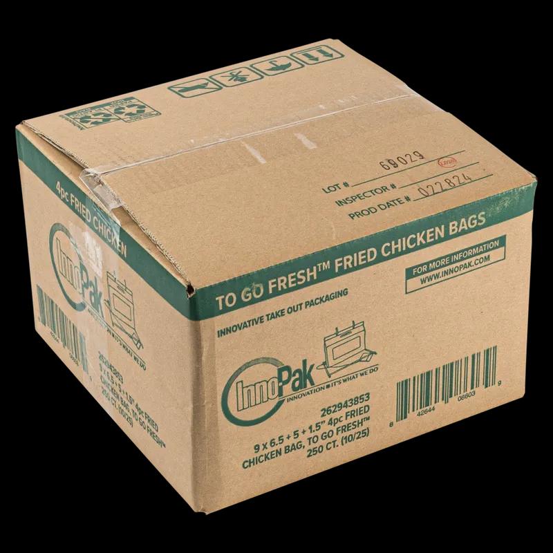 Hot Food Bag Medium (MED) 9X5X6.5+1.5 IN Go Fresh 250/Case