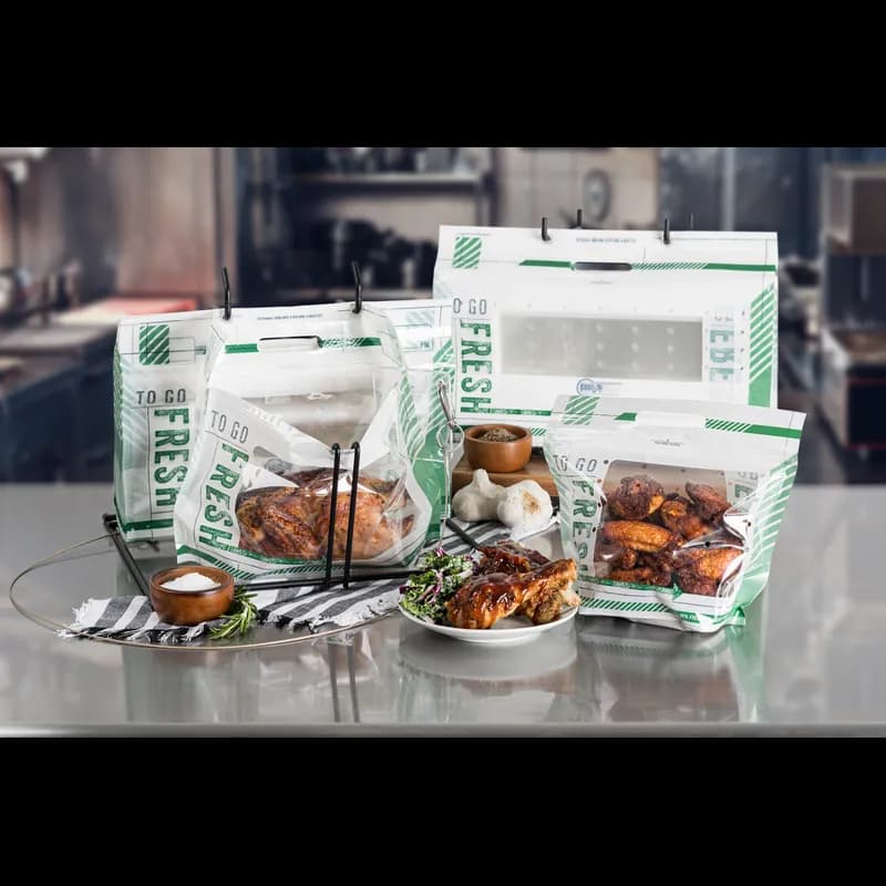 TO GO FRESH™ Fried Chicken Bag 4 Piece With Handle Vented 250/Case