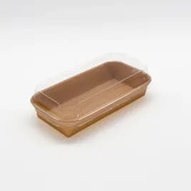 Food Tray Base & Lid Combo 6X5X1 IN Kraft 200/Case