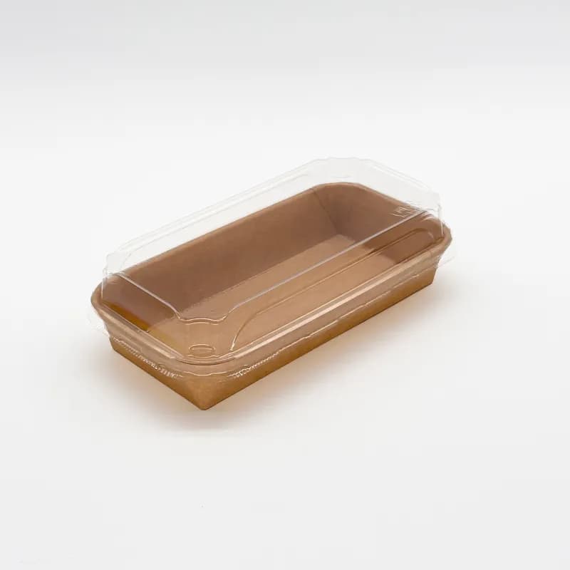Food Tray Base & Lid Combo 6X5X1 IN Kraft 200/Case