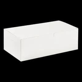 Dinner Take-Out Box Tuck-Top 9X5X3 IN SBS Paperboard White Automatic Bottom 250/Case