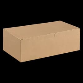 Dinner Take-Out Box Tuck-Top 9X5X3 IN Kraft Automatic Bottom 250/Case