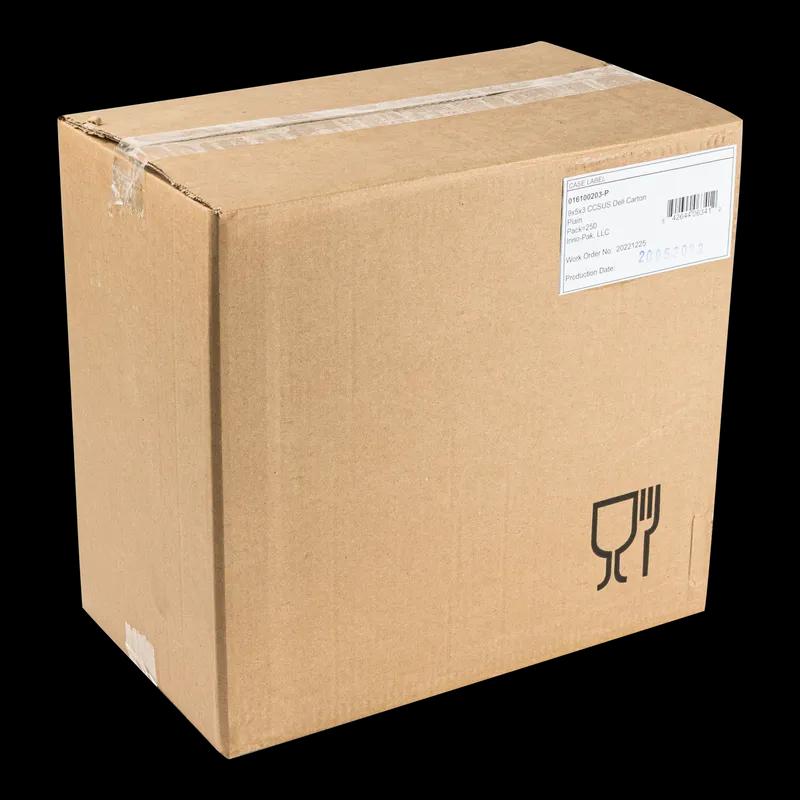 Dinner Take-Out Box Tuck-Top 9X5X3 IN Kraft Automatic Bottom 250/Case