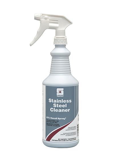 Stainless Steel Cleaner Pleasant Scent 1 QT Mild Acid RTU Water-Based 12/Case