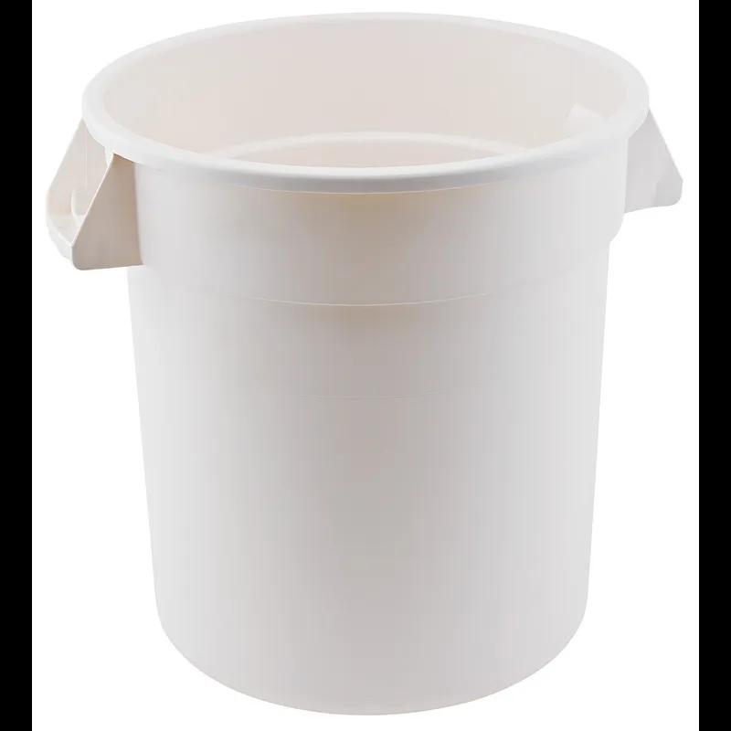Food Storage Container 32 GAL White Round Plastic 1/Each