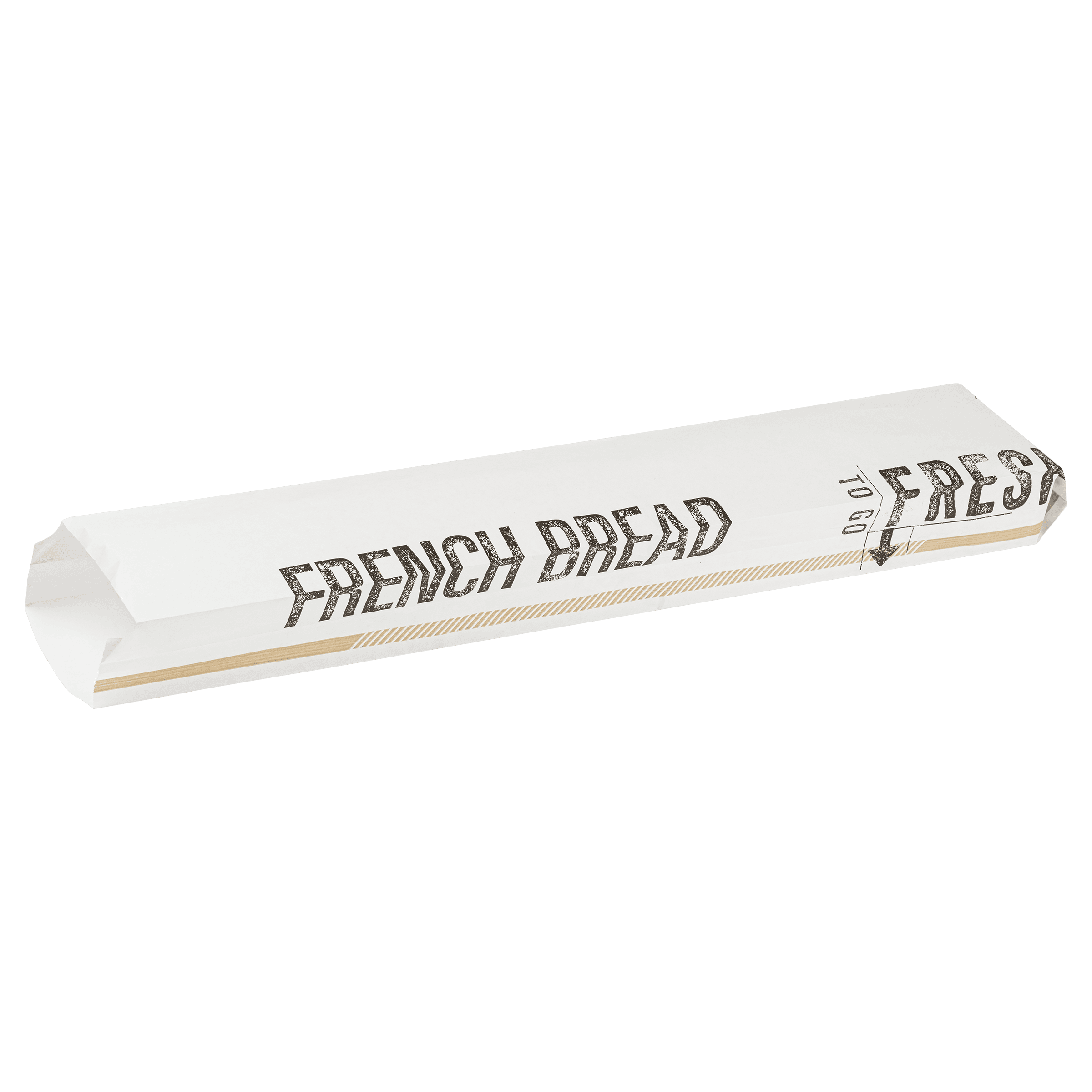 TO GO FRESH™ French Bread Bag 4.5X2.5X28 IN Bleached Kraft 500/Case