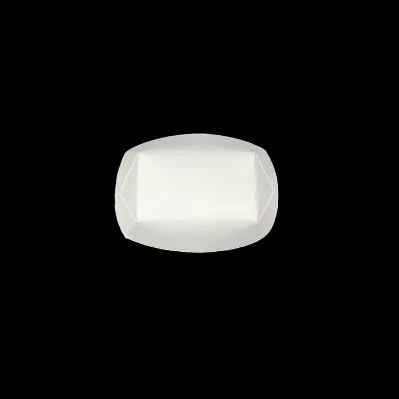 Food Tray 0.25 LB Paper White Rectangle 1000/Case