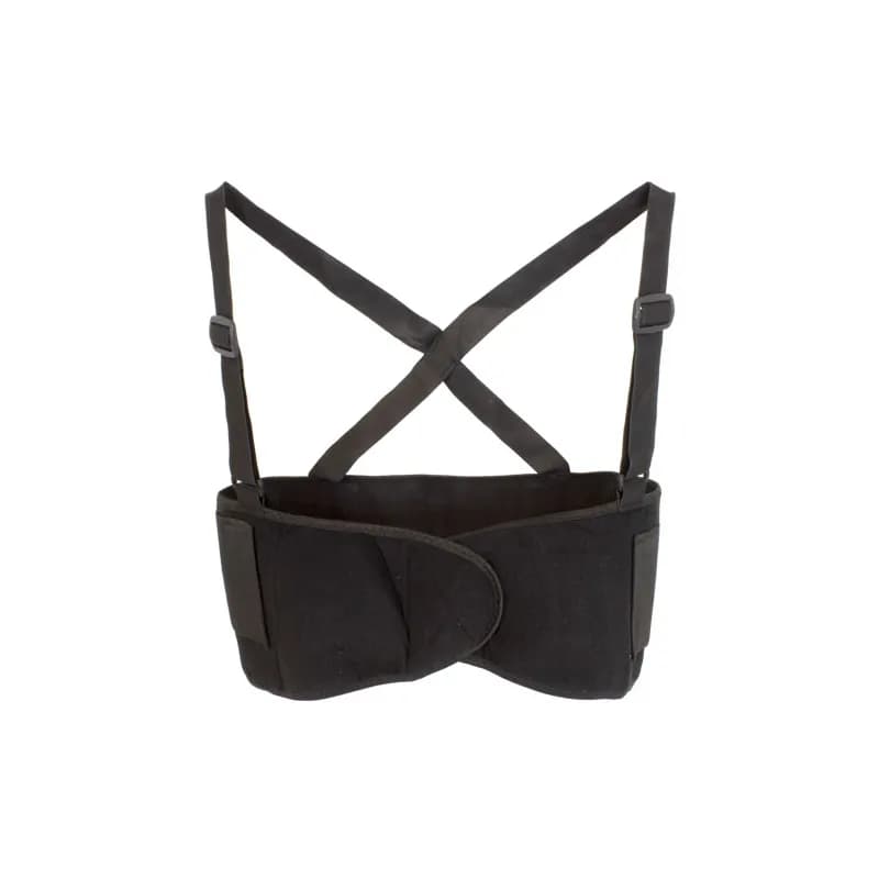 Safety Zone® Support Belt XL Black PP With Elastic Back Suspenders Hook & Loop Front Fits Waist Size 49 IN 1/Each
