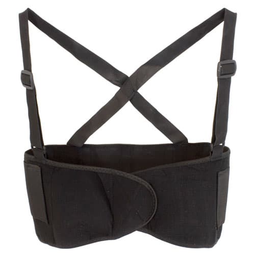 Safety Zone® Support Belt XL Black PP With Elastic Back Suspenders Hook & Loop Front Fits Waist Size 49 IN 1/Each