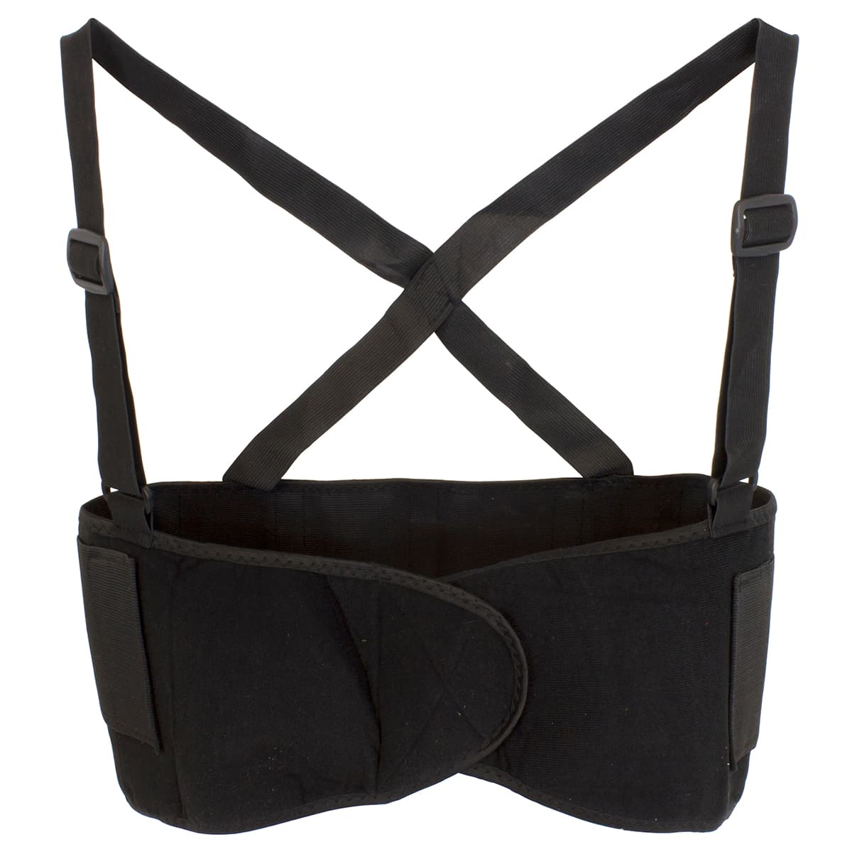 Safety Zone® Support Belt XXL Black PP With Elastic Back Suspenders Hook & Loop Front Fits Waist Size 53 IN 1/Each