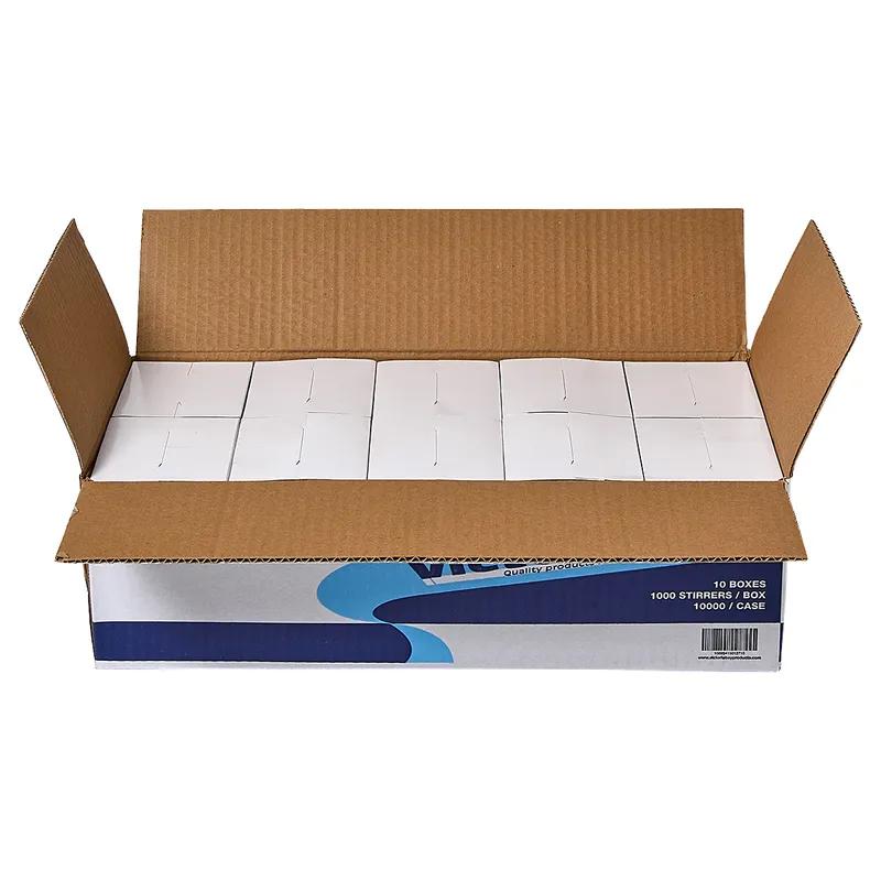 Victoria Bay Cocktail Stirrer 5 IN PP Black Unwrapped Hollow 1000 Count/Pack 10 Packs/Case 10000 Count/Case