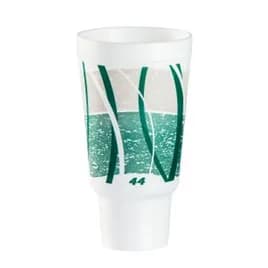 Dart® J Cup® Cup Insulated 44 OZ Polystyrene Foam Green Impulse 300/Case