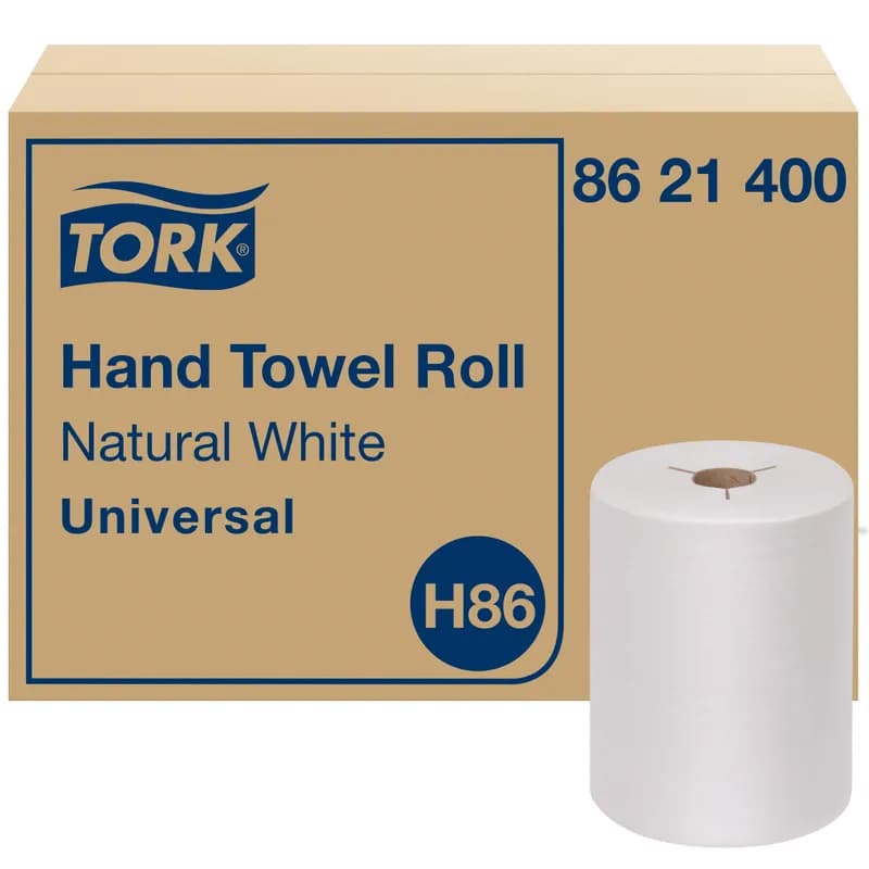 Tork Roll Paper Towel H86 8IN X425FT White Embossed Controlled Refill 1 Count/Pack 12 Packs/Case 12 Count/Case