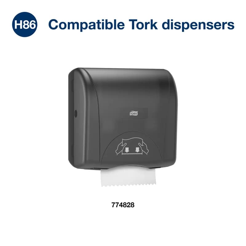 Tork Roll Paper Towel H86 8IN X425FT White Embossed Controlled Refill 1 Count/Pack 12 Packs/Case 12 Count/Case