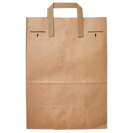 Bag 12X7X17 IN 1/6 BBL Paper 70# Kraft Plain Stock Gusset Flat Sack With Handle 300/Case