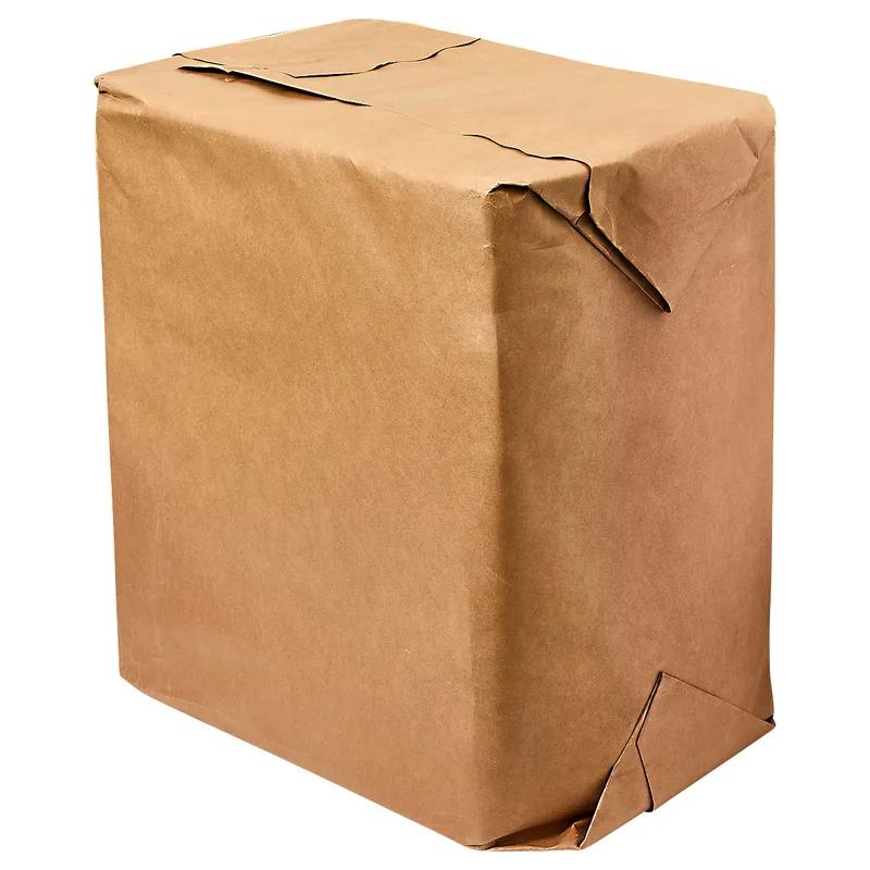 Bag 12X7X17 IN 1/6 BBL Paper 70# Kraft Plain Stock Gusset Flat Sack With Handle 300/Case