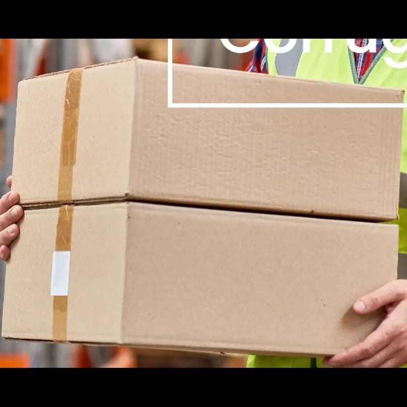 Half Slotted Container (HSC) 40.5X46.5X20 IN Kraft Corrugated Cardboard 350# Double Wall Die Cut Printed 1/Each