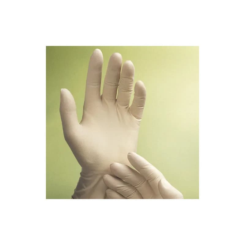 Safety Zone® Gold Examination Medium (MED) Natural 6MIL Latex Powder-Free Textured 100 Count/Box 10 Box/Case