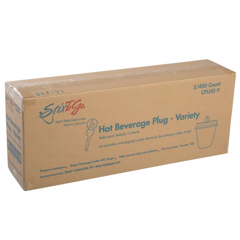 StixToGo Beverage Plug Plastic Multicolor 2000/Case