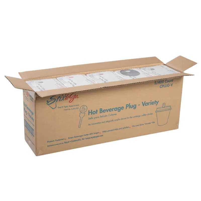 StixToGo Beverage Plug Plastic Multicolor 2000/Case