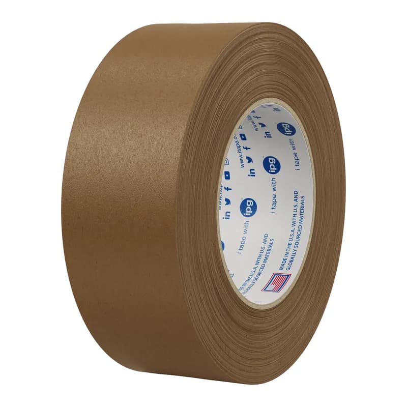 Intertape 530 Flatback Tape 48MM X60FT Brown Kraft Paper 42LB 7.3MIL 24 Rolls/Case 48 Cases/Pallet
