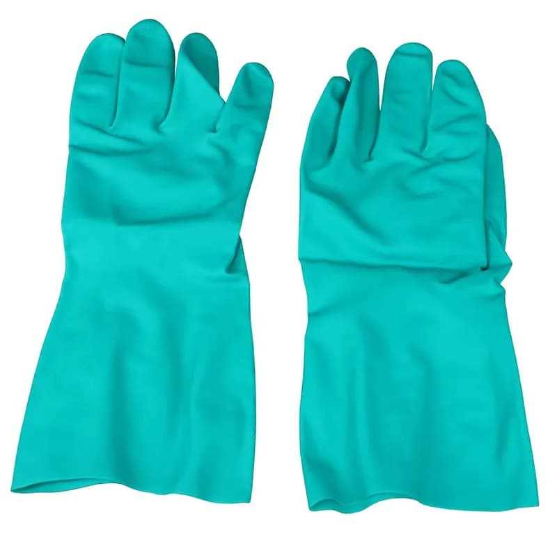 Safety Zone® Gloves Large (LG) Green 15MIL Nitrile Disposable Flock Lined 1/Dozen