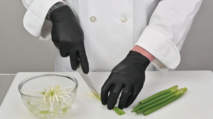 FINEFIT2G Gloves Medium (MED) Black Lightweight Nitrile Powder-Free 1000/Case