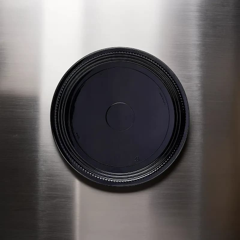 WNA CaterLine® Serving Tray 12 IN PET Black Round 25/Case