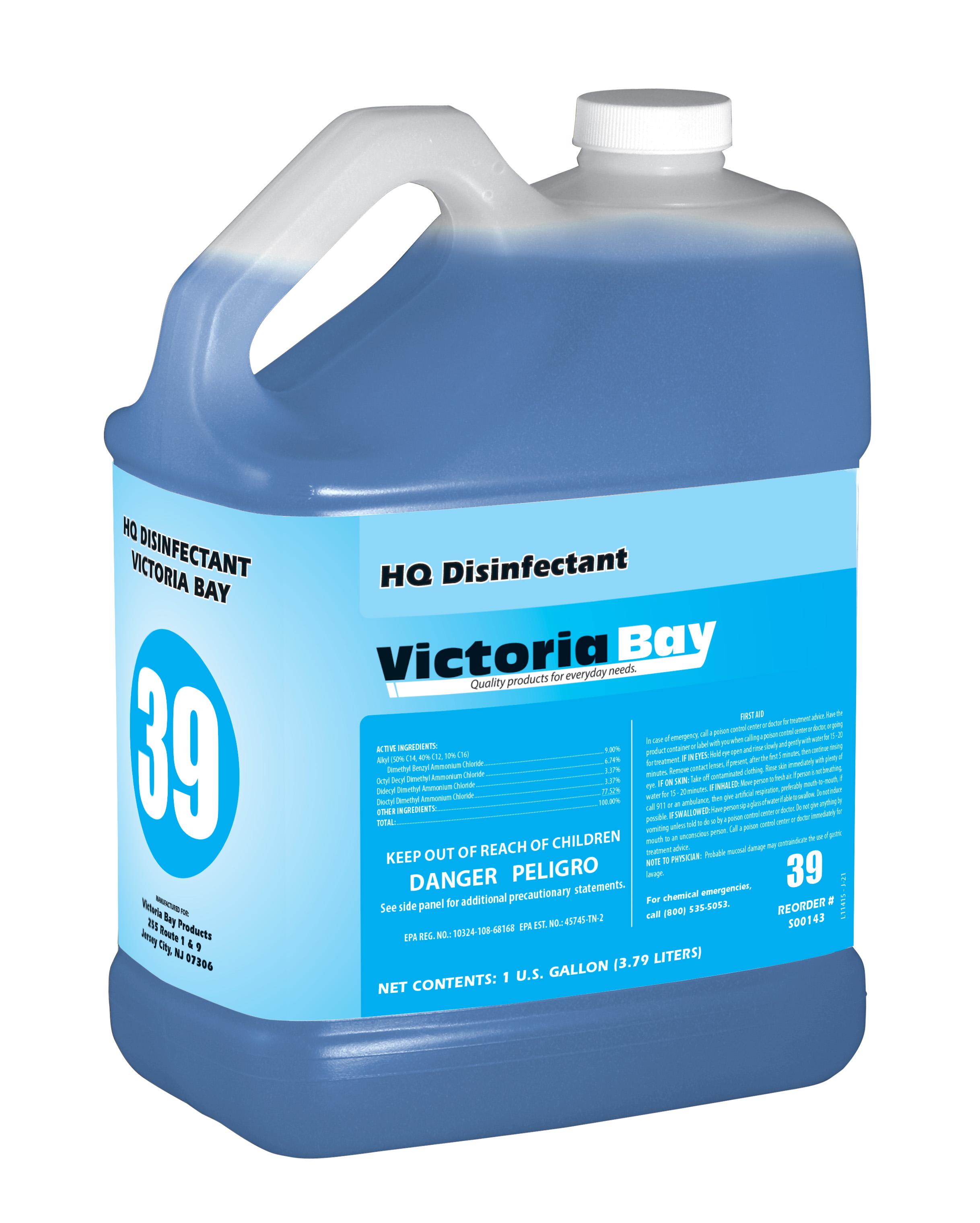 Victoria Bay HQ 256 Floral Disinfectant #39 CMS 1 GAL 2 Count/Case
