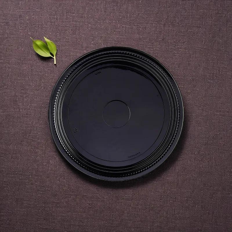 WNA CaterLine® Serving Tray 18 IN PET Black Round 25/Case
