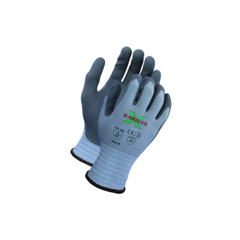 ProWorks® Gloves Medium (MED) Gray Tektreme® Luxfoam® ANSI Cut Level A2 Coated Palm & Fingertips Cut Resistant 12/Dozen