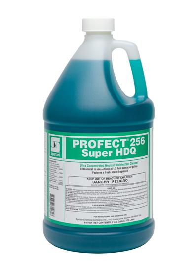 Profect® 256 Super HDQ Clean Fresh Disinfectant Cleaner 1 GAL Neutral Liquid One Step 4/Case