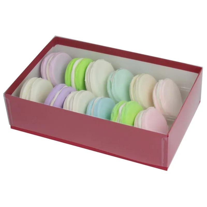 VIEWit Candy Box With Vinyl Lid 8.125X5.25X2.0625 IN Red 50/Case