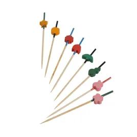 Art Skewers Pick 3.5 IN Bamboo Assorted Designs 100 Count/Pack 20 Packs/Case 2000 Count/Case