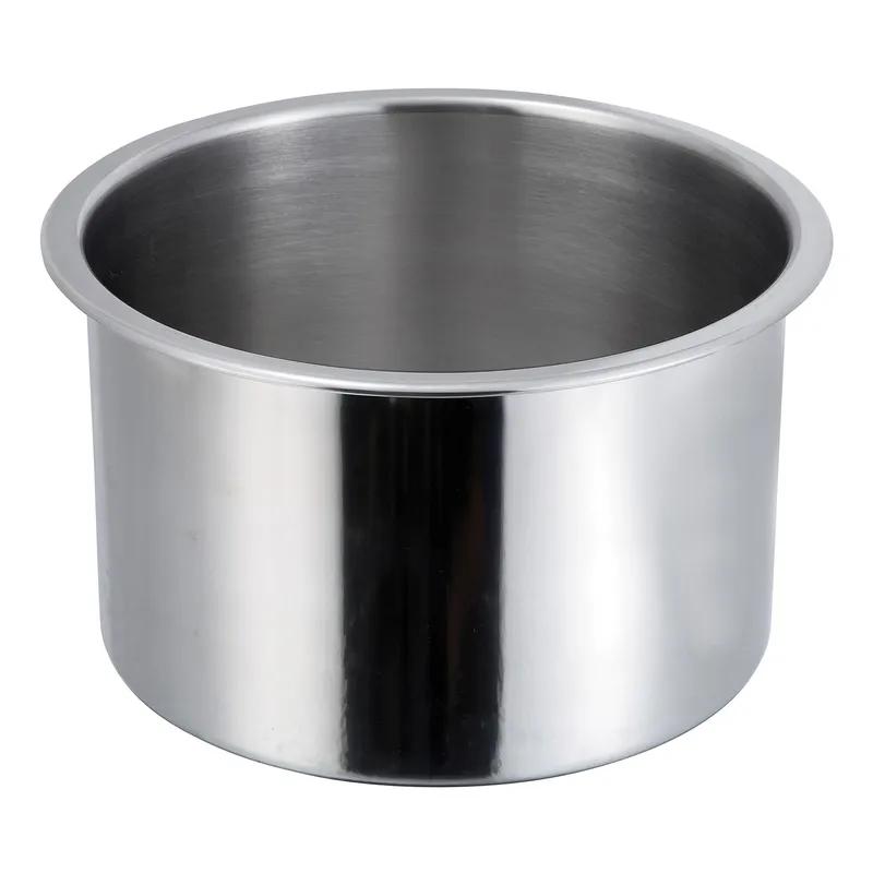 Inset Pan 11X6.5 IN 18/0 Stainless Steel Round For Soup Container 1/Each