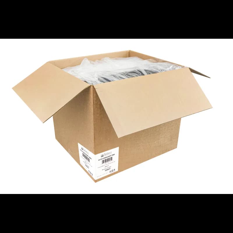 Take-Out Container Hinged 10X10 IN Black Clear 2 Color Square 180/Case