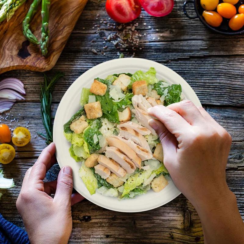 Dart® Plate 9X0.98 IN Fiber Natural Round 125 Count/Bag 4 Bags/Case 500 Count/Case