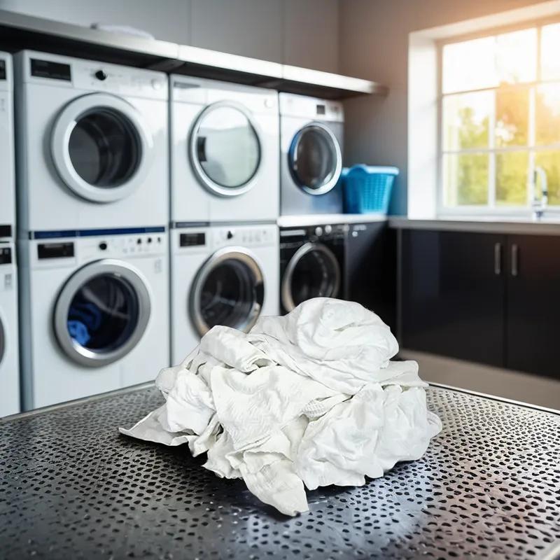 Turkish Towel 50 LB White Cut Reclaimed 1/Case