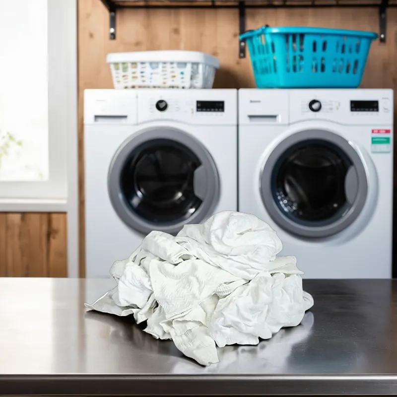 Turkish Towel 50 LB White Cut Reclaimed 1/Case