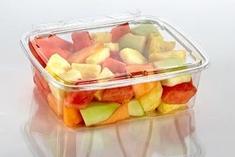 Take-Out Container Hinged 56 OZ PET Clear Rectangle 150/Case