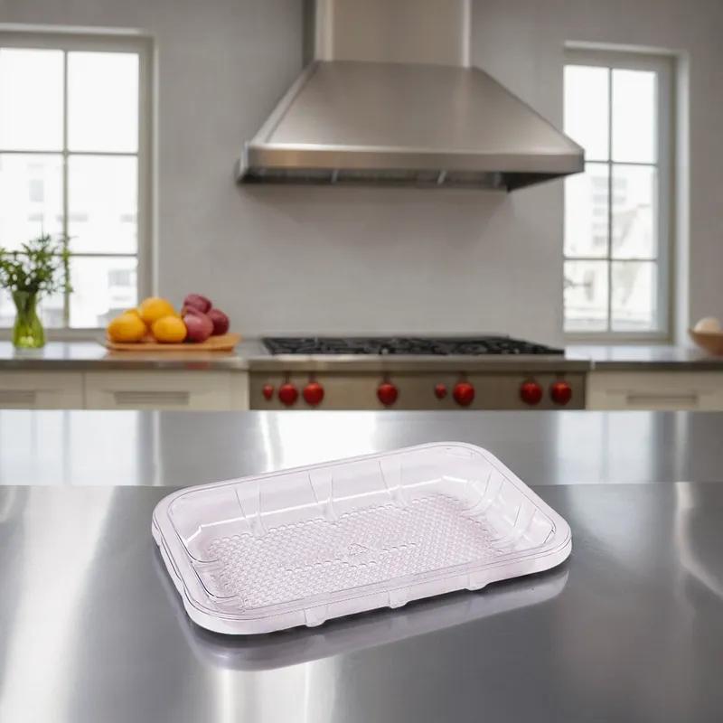 EZ-Tray 2D Meat Tray 8.25X5.75X1 IN APET Deep Clear Rectangle Honeycomb 300/Case