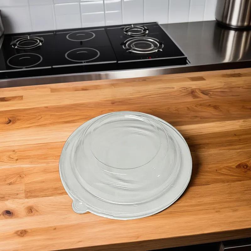 Victoria Bay Lid Dome 6.2X0.8 IN PET Clear Round For 24 OZ Deep Fiber Bowl Freezer Safe 75 Count/Pack 5 Packs/Case