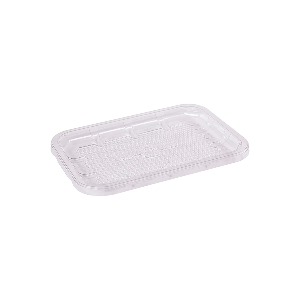 EZ-Tray Meat Tray 8.25X5.75X0.5 IN APET Shallow Clear Rectangle Honeycomb 300/Case