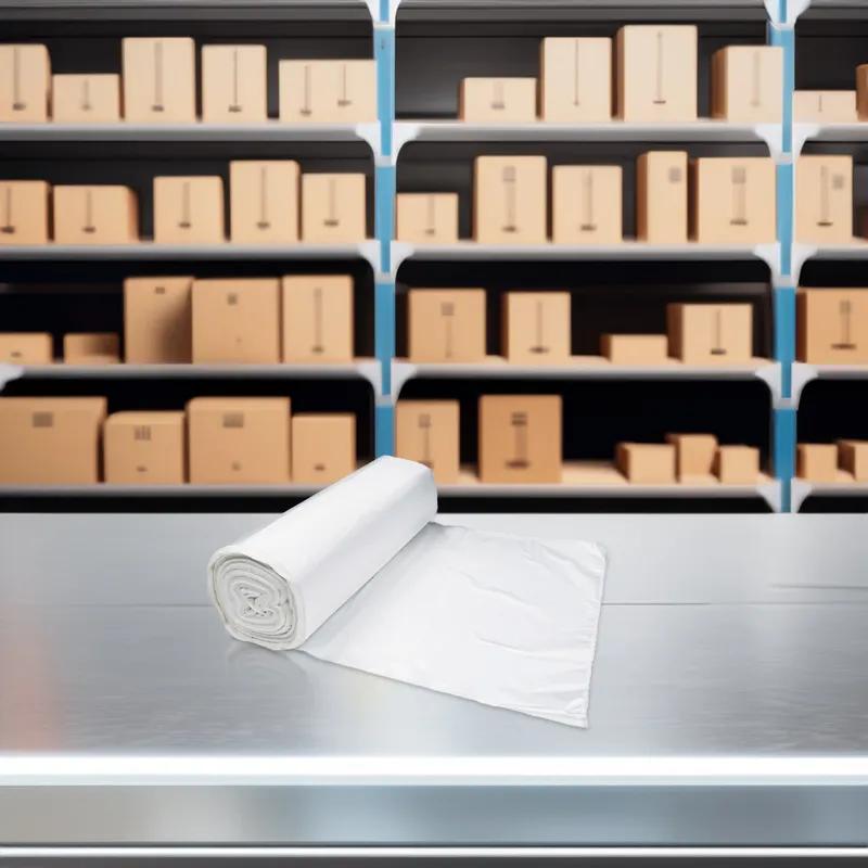 Victoria Bay Can Liner 33X39 IN 33 GAL Clear LLDPE 0.9MIL Roll 20 Count/Roll 5 Rolls/Case 100 Count/Case