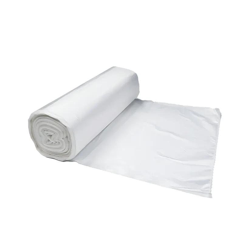 Victoria Bay Can Liner 50X58 IN 60 GAL Clear LLDPE 1.5MIL Roll 20 Count/Roll 5 Rolls/Case 100 Count/Case