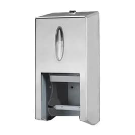 Tork T7 Toilet Paper Dispenser 5.63X5.866X12.795 IN Metal Stainless 2-Roll Coreless Vertical 1/Each
