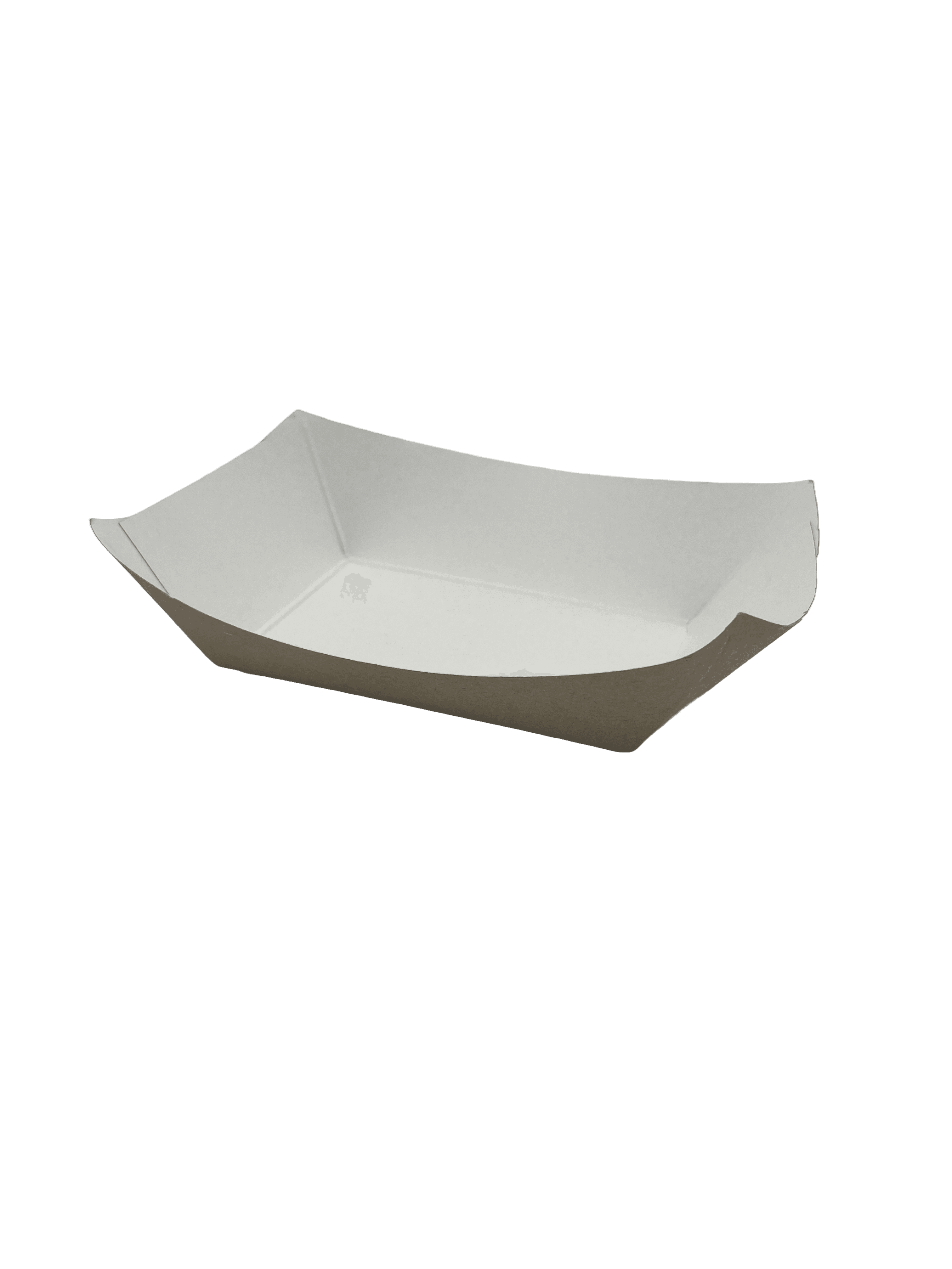 Food Tray 3 LB Clay-Coated Kraft Board Kraft Rectangle 500/Case