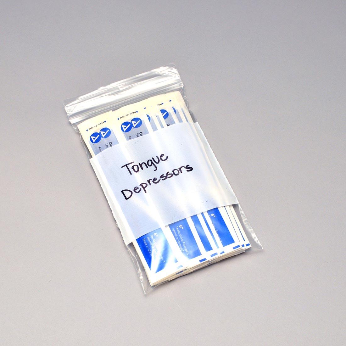 Bag 8X10 IN Low-Density Polyethylene (LDPE) 4MIL Clear With Single Track Top Seal Zipper Closure Write-On Block 1000/Case