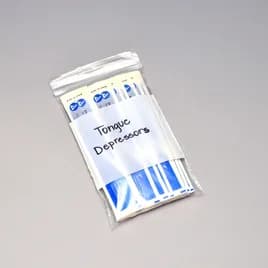 Bag 9X12 IN Low-Density Polyethylene (LDPE) 4MIL Clear With Single Track Top Seal Zipper Closure Write-On Block 1000/Case